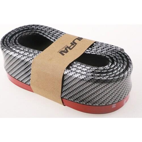 2.5m Car Bumper Lip Protector Car Front Bumper Lip Fiber Rubber Accessories for Mitsubishi ASX Outlander Lancer Evolution