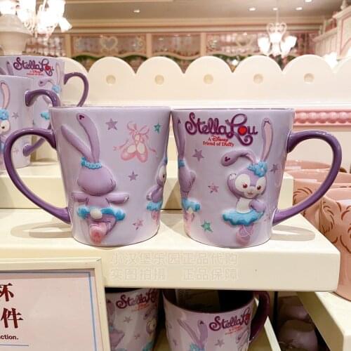 Disney Star Della Stella Ceramic Mug Mug Mug Spoon Drink Cup Cartoon