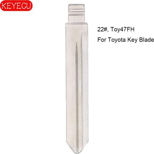 KEYECU 10PCS/lot KEYDIY Universal Remotes Flip Blade 22#, Toy47FH for Toyota