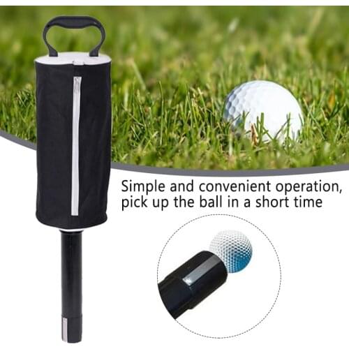 Hot Golf Ball Picker Detachable Ball Picker No Need to Bend the Ball Picker Collector and Canvas Bag