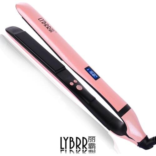 LYBRR) Wet and Dry Dual-use Ceramic Hair Straightener Does Not Hurt Hair Negative Ion Electric Splint Roll Straight Dual-use