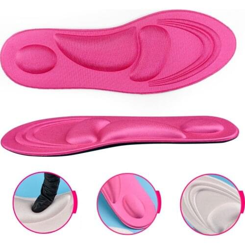 4D Soft Sponge Orthopedic Insoles Pads Inserts For Shoes Women Men Arch Support Massage Pain Relief Shoe Inner Sole Cushion