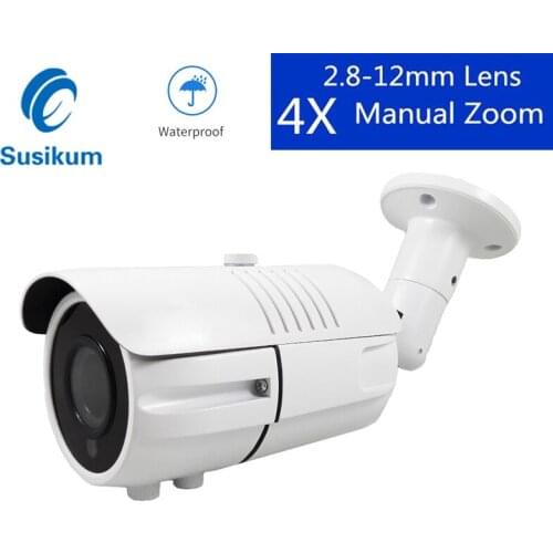 1080P CCTV Outdoor Camera AHD 2.8-12mm Manual Lens IR Cut Filter 2MP Metal Bullet Security Camera With OSD Menu
