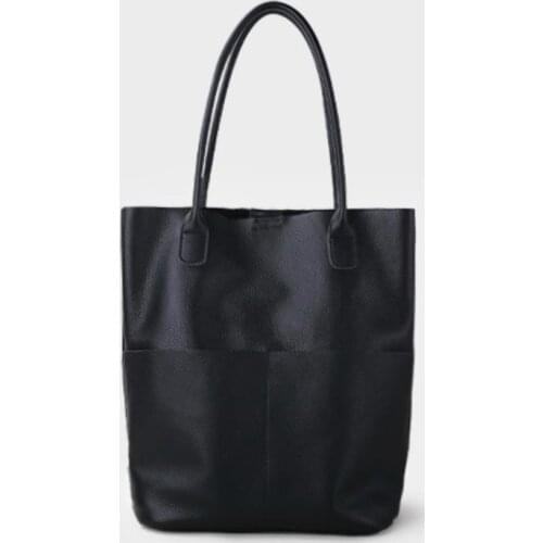 New 2019 hand bill of lading shoulder bag big bag head layer coinskin large capacity soft leather joker tote bag