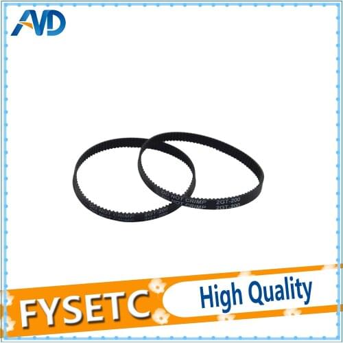 1pc 3D printer Belt Closed Loop Rubber GT2 Timing Belt 200-2GT-6 Teeth 100 Length 200mm Width 6mm For UM2 Ultimaker Slider