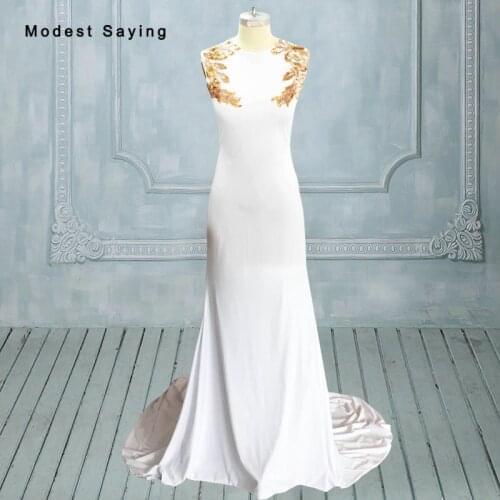 Real Photo Luxury Dubai Mermaid Gold Floral Sequins Stretch Evening Dresses 2018 Arabic Formal Party Prom Gowns vestido de festa