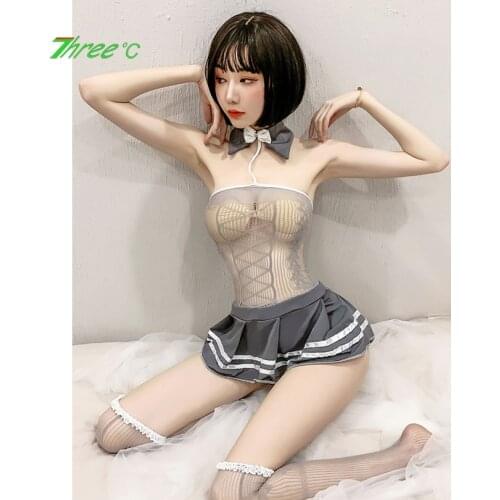 Sexy Roleplay Lingerie Set Female Schoolgirl Uniform Porno Sex Adult Cosplay Lingerie Lolita Schoolgirl Sexy Skirt for Sex