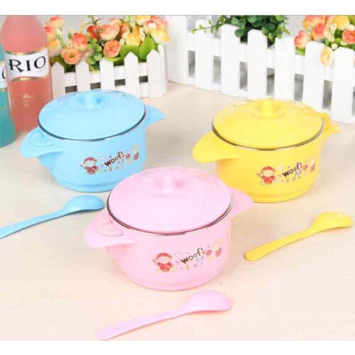 Cute portable Stainless Steel Thermos Lunch Box Bento for Kids infants Vacuum Insulated Food Container Jar Lunchbox Soup Mug