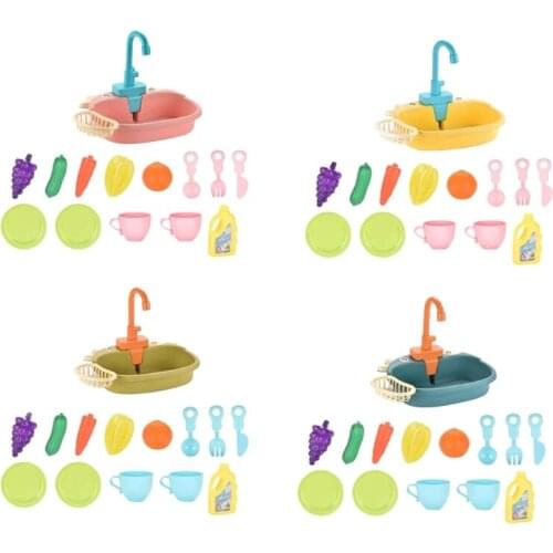 Bird Bath Tub Feeder Bowl Parrot Automatic Shower Bathtub with Faucet Pretend Play Kitchen Sink Dishwasher Pet Toys
