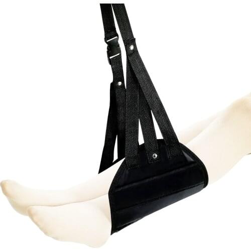 Hanger Travel Airplane Footrest Hammock Made With Premium Memory Foam Foot Resting Hammock For Travel Office Leg Hammock