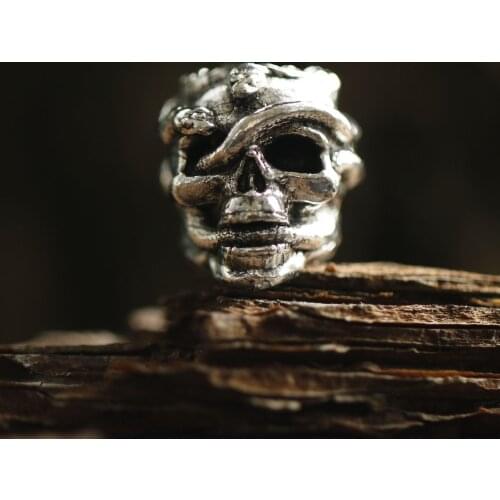 Wicca Bead Skull and Snake Bead Hair Bead Gothic Exclusive DIY Accessories Braided Rope Pendant Decoration Gift Style 2