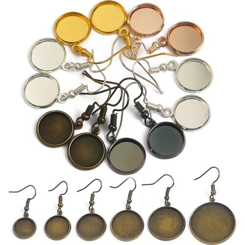 8 Style 10 Pcs Earrings Making Accessories Golden Distorted Oval Shape Earrings Base Connectors Linker For DIY Fashion Earring