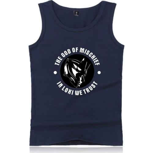 Thor LOKI Vest Printing Cotton Men Tank Tops Summer Sleeveless Coat 2021 Hot Trend Casual Clothing Boy Loose Vest Streetwear