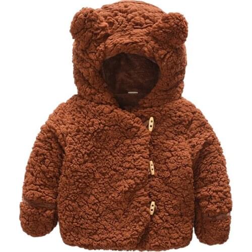 Winter Baby Girl Coats Jackets Infant Outerwear Cotton Wool Hooded Coats for Girls Clothes Down Jackets Baby Coats Clothing