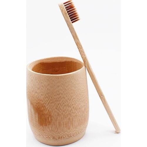 500Pcs/Lot Bamboo Toothbrush 4 Colors brosse a dent Natural Fiber Ultra Soft Bamboo Charcoal Brush Teeth Cleaning Oral Clean