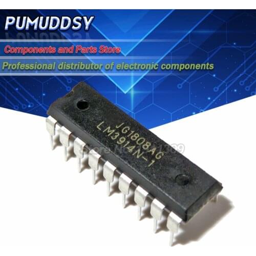 10PCS LM3914 DIP-18 LM3914N-1 LM3914N LED Display Driver IC New