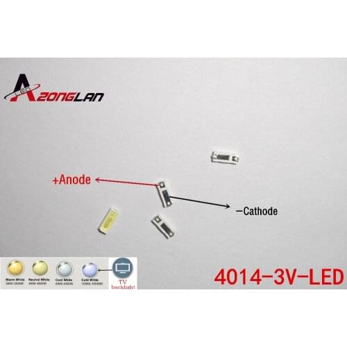 100PCS JUFEI LED LED Backlight 0.3W 3V 4014 Cool white 90MA LCD Backlight for TV TV Application 01.JT.CB414BF-BC