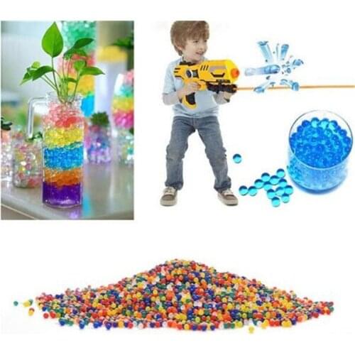 1000pcs Colorful Pearl Gel Ball Polymer Hydrogel Crystal Mud Soil Water Beads Grow Magic Jelly Wedding Home Party Decoration