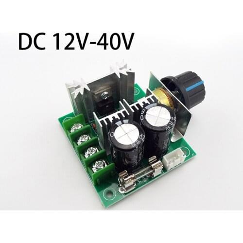 13KHZ Auto PWM DC 12V 24V 30V 40V Motor Adjuster Regulator Governor Speed Controller Switch 10A 50V 1000uF