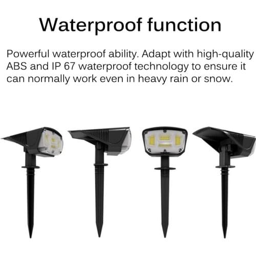 2 Pcs LED Solar Garden Lights Outdoor Solar Powered Lamp Waterproof Super Bright Landscape Lamp For Outdoor Light Solar Lamp