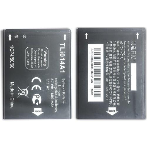 Battery Tli014A1 For Alcatel M'Pop 5020 5020D Fire 4012 4012A Pixi 3 4.5" 4027 4027D /A 4027X 4010 1400mAh Li-Polymer Battery