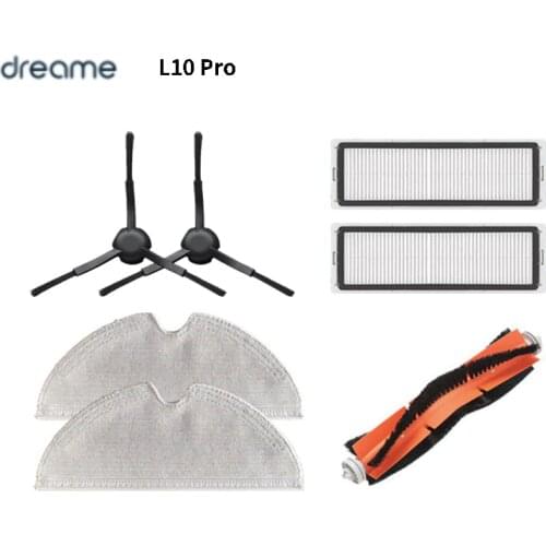 Mijia-Robot Cleaner Accessory for Dreame L10 Pro Dreame Side Brush & Cover Trouver Mop Cloth Main Brush HEPA Filter Optional