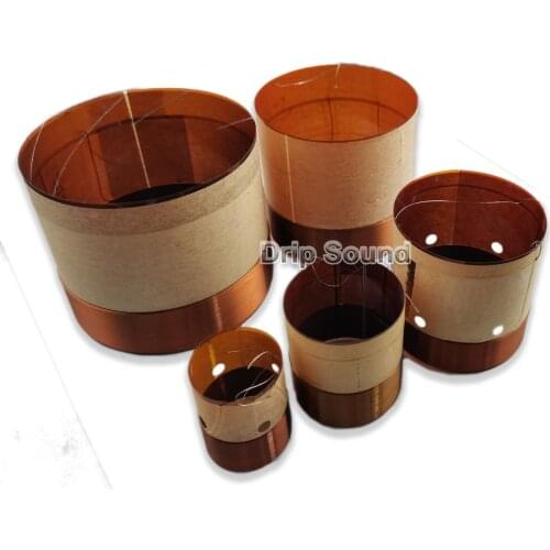 2pcs 19.1/25.5/35.5/38.5/49.5/51.5/61/61.5/63.5mm Core Bass Voice Coil KSV Kapton Woofer Sound Drive Speaker Repair Parts