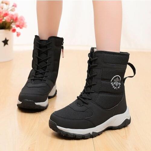 New Women Snow Boots Fashion Winter Boots Outdoor Winter Shoes woman Thick Fur Warm boots Waterproof Non-slip Women Ankle Boots