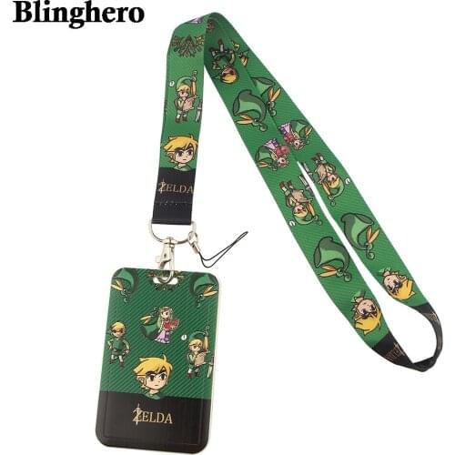 CB425 Game Figure Lanyard Credit Card ID Holder Bag Student Women Travel Card Cover Badge Car Keychain Fashion Accessories