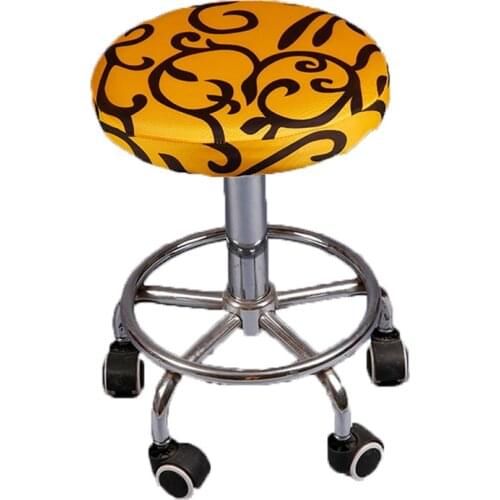 Sports Rotary Chair Cover for office shop bar fundas sillas comedor elastica tumbona jardin Round chair cover