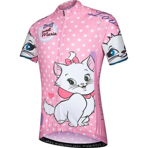 Children riding a bike short-sleeved summer bike mountain sportswear boy girl jersey shirt riding clothes clothing childrens cl