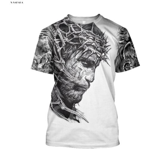 Irish Lion God Jesus Phoenix Tattoo Viking 3D Fashion All Over Printed Round Neck T-Shirt Men Women Harajuku Casual Tee Top