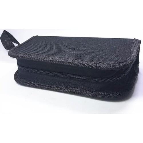 Canvas Small Parts Storage Bag with Zipper Hand Tool Bag Screws Nails Drill Bit Holder Travel Makeup Organizer Pouch Bag Case