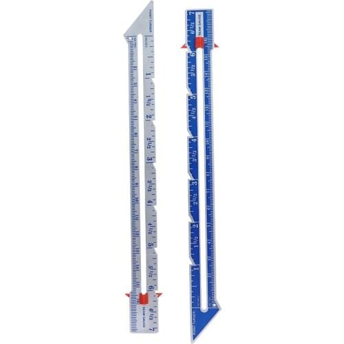 Sewing Measuring Gauges Adjustable Marker Metal Knitting With Sliding Sewing Tool Patchwork DIY Measure Ruler