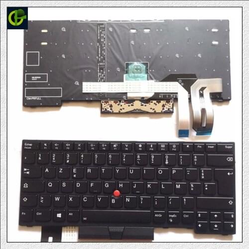 French Azerty Backlit Keyboard for Lenovo Thinkpad E480 E485 L480 L380 T490 T14 E490 E495 L490 T495 yoga T480S L390 P43S FR