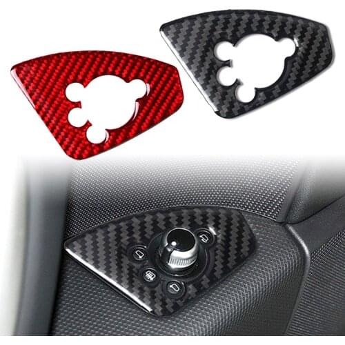 Carbon Fiber ABS Interior Door Lock Button Cover Trim For Audi TT 8N 8J Mk1 Mk2 Mk3 TTRS 2008 2009 2010 2011 2012 2013 2014 LHD
