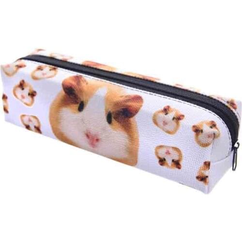 New Fashion Pencil Case 3D Digital Printing Oxford Cosmetic Oxford Cosmetic Case Carrying Make-up Bag HZBDH5