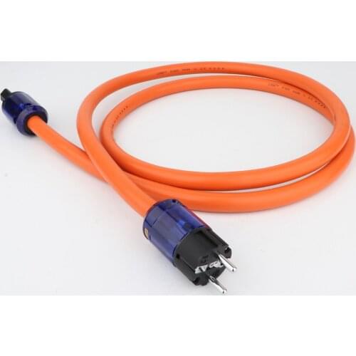 Orange Reference Pure Copper EU Schuko Power Cable Audio Power Cable with P037E+C037 Connector