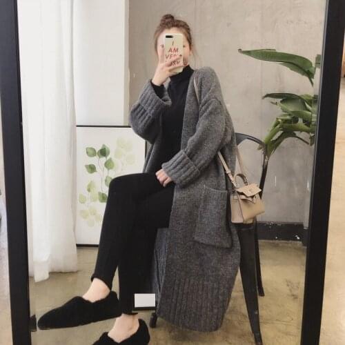 Autumn Korean Style Loose Vintage WomenS Sweater Casual Sweaters Knitwear Long Cardigan Sweater Baggy Clothes For Women AA5590