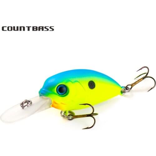 COUNTBASS 39mm 4.5g Crankbait Deep Diver Hardbaits Fishing Lures Diving Depth 1.2m Crank Wobblers Freshwater Anglers Lure