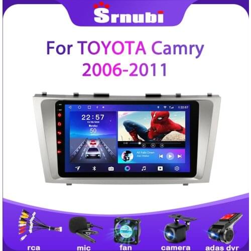 Srnubi 2 Din Bluetooth WIFI Android 10 Car Radio Multimedia Video Player For Toyota Camry 6 XV 2006 - 2011 Navigation GPS DVD