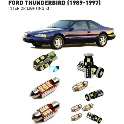 Led interior lights For Ford thunderbird 1989-1997 11pc Led Lights For Cars lighting kit automotive bulbs Canbus