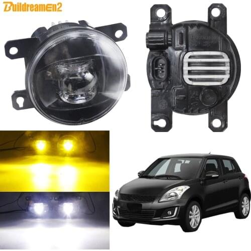 LED Fog Light Assembly For Suzuki Swift MZ EZ Hatchback 2005-2015 Car Front Bumper Fog Lamp Daytime Running Light 30W 8000LM 12V