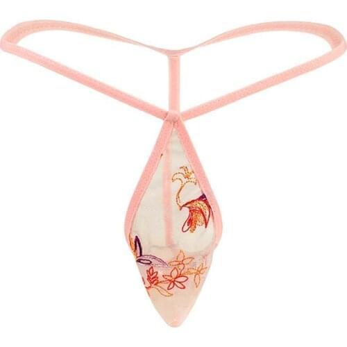 Sexy Men Underwear Clothes Lingerie Lace T-back Pouch Briefs Thong Slip Hommes Gay Sissy Underpants for Men Panties G-String