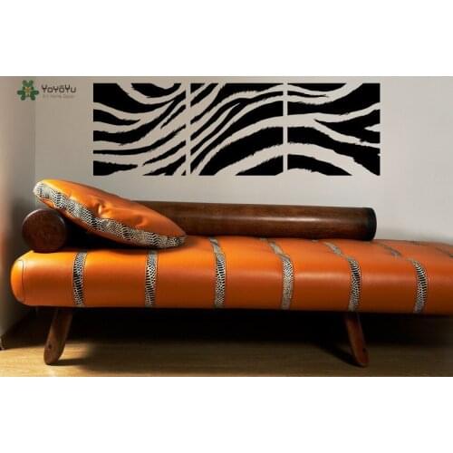 Jungle Animal Wall Decal Zebra Print Vinyl Wall Stickers For Kids Rooms Removable Modern Design Fashion Nursery Rooms DecorSY230