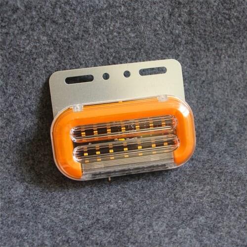 10pcs 4pcs Amber LED Side Marker Light Lamp Truck Trailer Lorry Caravan Sealed Waterproof 24V