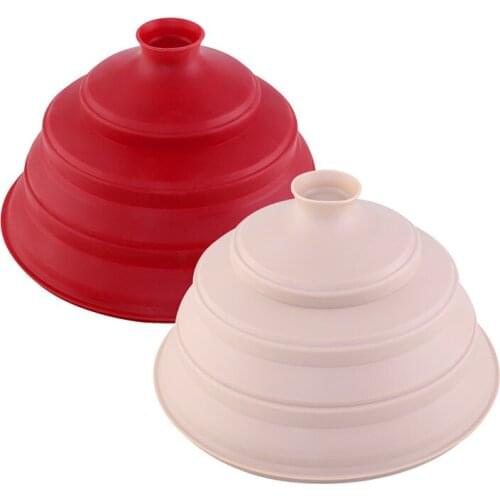 100% Food Grade Silicone Microwave Plate Cover Adjustable Splatter Guard Lid