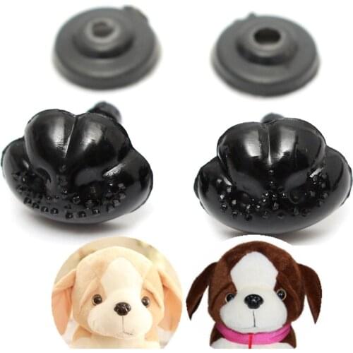 100Pcs/Set 15*12MM Black Plastic Safety Noses For Teddy Bear Doll Animal Puppet Crafts Children DIY Toys Accessories dog Nose