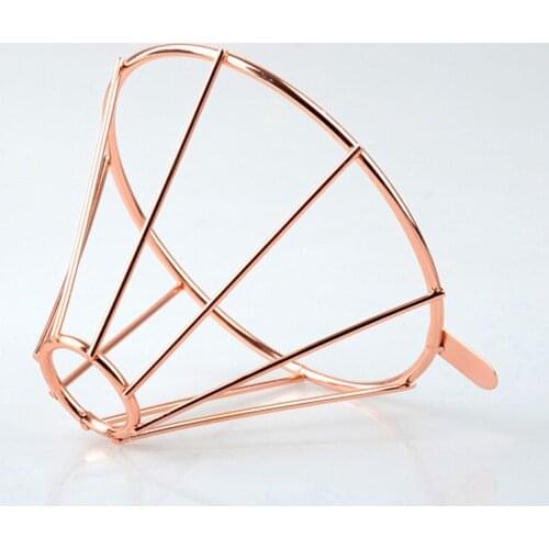 2 Hand-Punched Filter Paper Holders Coffee Stainless Steel Filter Coffee Filter Holder Coffee Filter Paper Coffee Funnel Mesh