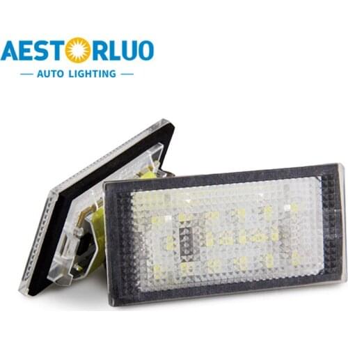 2pcs Error Free Factory Supply E46 2D(98-03) LED License Plate Light Lamp For BMW E46 2D Coupe E46 M3 pre-facelift White 12V